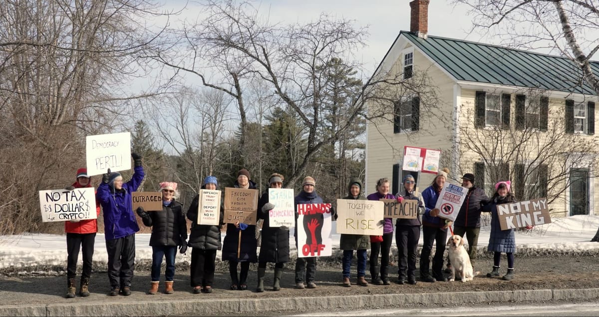 Protest on Thetford Hill on the Occasion of the State of the Union Address